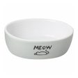 Spot 5  Cat MEOW, Gray Nantucket Dish on Sale