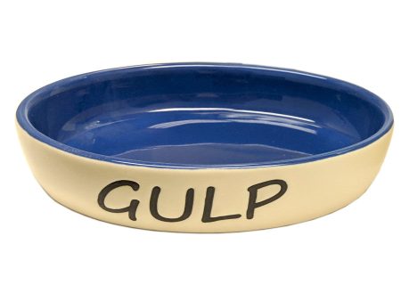 Spot Gulp Oval Cat Bowl Blue 6 In For Sale