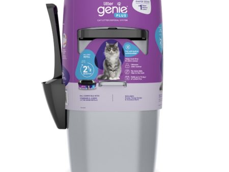 Litter Genie Plus Cat Litter Pail Disposal System Silver, 1ea One Size Online