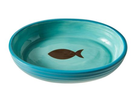 Spot Elegance Cat Bowl Aqua, 1ea 6 in Online Sale