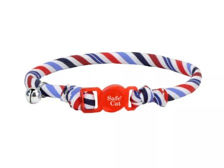 Coastal Products Safe Cat Round Fashion Collar Stripes 12 inch For Sale