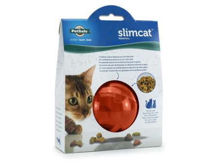 PetSafe SlimCat Food Dispenser Cat Toy Orange 1ea For Discount