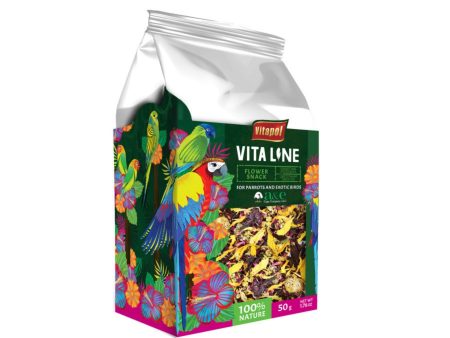 A & E Cages Vitapol Vita Line Flower Snack for Parrots & Exotic Birds 1ea 50 g Online now