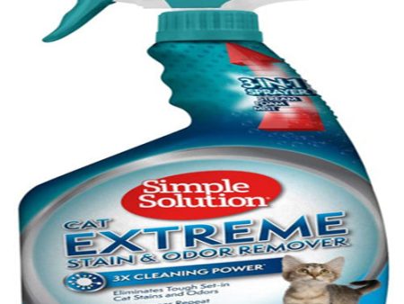 Simple Solution Extreme Cat Stain & Odor Remover Spray 1ea 32 fl oz Supply