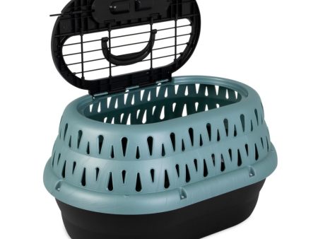 Petmate Top Load Cat Kennel Green Frost 1ea 19 in Online Sale