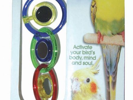 JW Pet ActiviToy Triple Mirror Bird Toy Multi-Color 1ea SM MD Online Sale