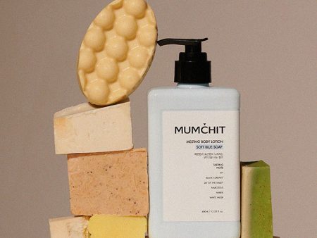 MUMCHIT Melting Body Lotion Soft Blue Soap 400ml Sale