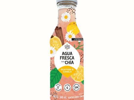 Agua Fresca con Chía - Guayaba y Canela Chía Mía 360 ml Discount