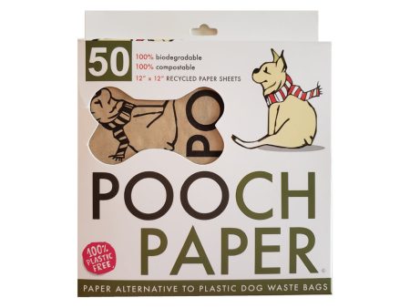 Pooch Paper Compostable & Biodegradable Dog Waste Sheets on Sale