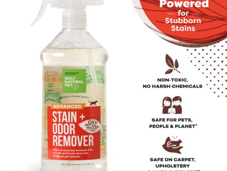 Only Natural Pet Advanced Dog Stain + Odor Remover with Oxy 32 oz Online now