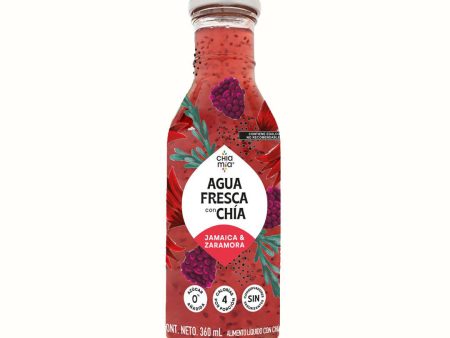 Agua Fresca con Chía - Jamaica y Zarzamora Chía Mía 360 ml Sale