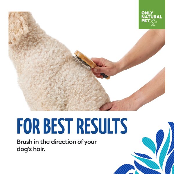 Only Natural Pet Pin Brush with Bamboo Handle for Dogs Sale