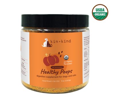 Kin + Kind Organic Healthy Poops Supplement for Cats & Dogs Online