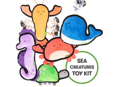 Only Natural Pet Sea Creatures Recycled Plush Dog Toys Cheap