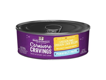 Stella & Chewy s Carnivore Cravings Purrfect Pate Chicken & Chicken Liver Wet Cat Food Online now