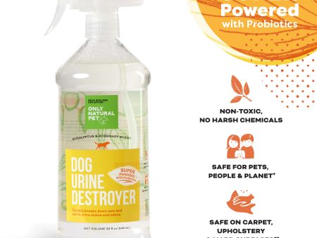 Only Natural Pet Dog Urine Stain & Odor Destroyer Probiotic Spray for Dogs 32 oz Online