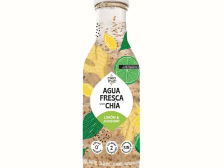 Agua Fresca con Chía - Limón y Jengibre Chía Mía 360 ml For Discount