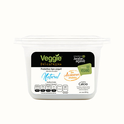 Yogurt Natural sin Azúcar Veggie Delicatessen 454 g Online now