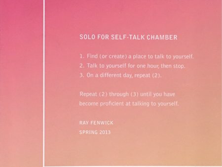 Solo for Self-Talk Chamber: Ray Fenwick Cheap