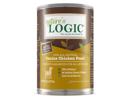 Nature s Logic Canine Chicken Feast 13.2 oz Canned Wet Food for Dogs For Sale