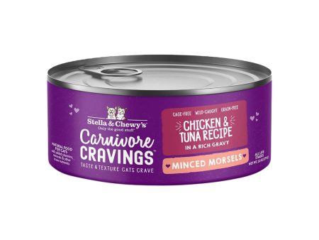 Stella & Chewy s Carnivore Cravings Minced Morsels Chicken & Tuna Wet Cat Food Online now