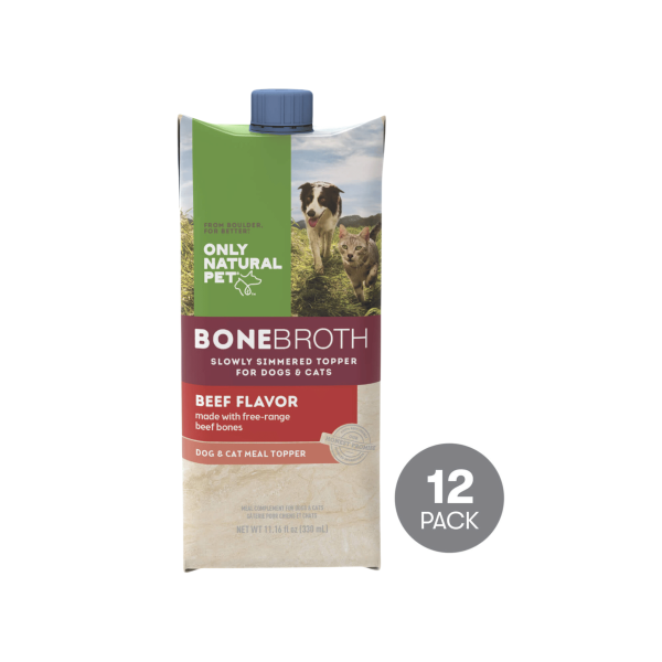 Only Natural Pet Beef Bone Broth for Dogs and Cats Meal Topper Online