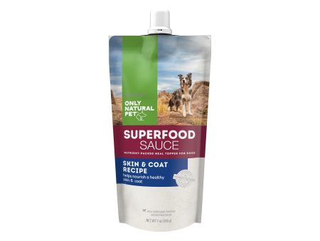 Only Natural Pet Superfood Sauce Skin & Coat Recipe Meal Topper for Dogs Sale