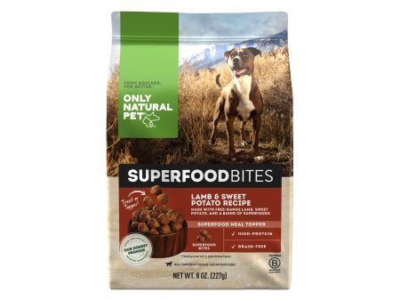 Only Natural Pet Superfood Bites Lamb & Sweet Potato Recipe Dog Food Meal Topper Online