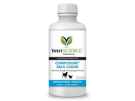 VetriScience Composure Liquid Max Supplement 8 oz For Sale