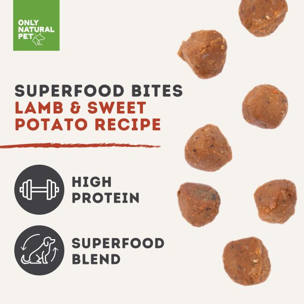 Only Natural Pet Superfood Bites Lamb & Sweet Potato Recipe Dog Food Meal Topper Online