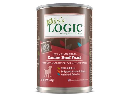 Nature s Logic Canine Beef Feast 13.2 oz Canned Wet Food for Dogs For Discount