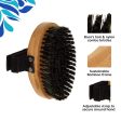 Only Natural Pet Bristle Brush with Bamboo Handle for Dogs Online Hot Sale