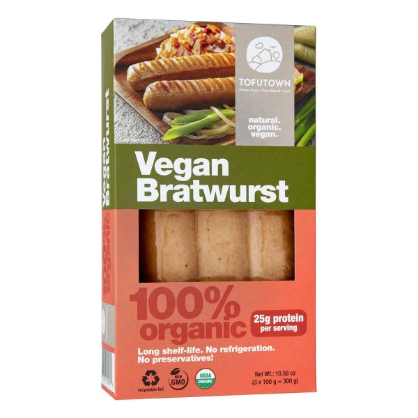 Tofutown Organic Bratwurst Style Sausages Sale