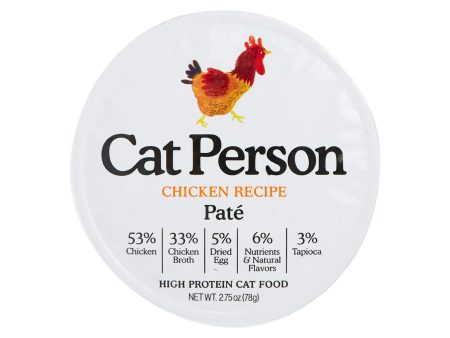 Cat Person Grain-Free Pate Wet Cat Food 2.75 oz Case of 24 Online Hot Sale