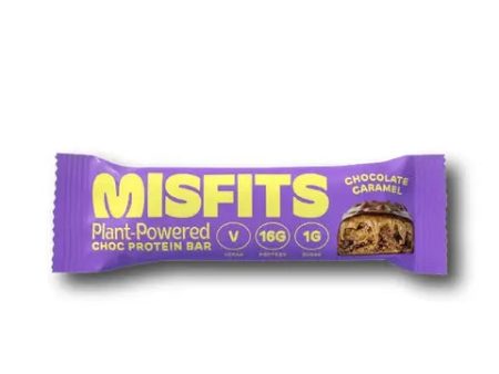 Misfits - Barrita de Proteina de Chocolate con Caramelo (Caramel Fudge) Online Hot Sale