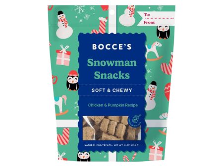 Bocce s Bakery Snowman Snacks Soft & Chewy Dog Treats For Cheap