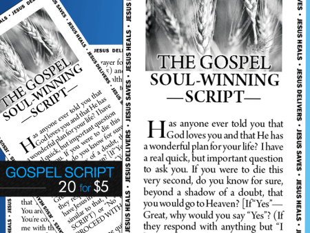 Gospel Soulwinning Scripts - 20 English Online Sale